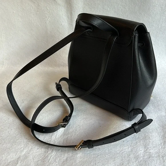 NWOT Kate Spade Black Leather Small Backpack Purse & Wallet combination Bag - Picture 5 of 14